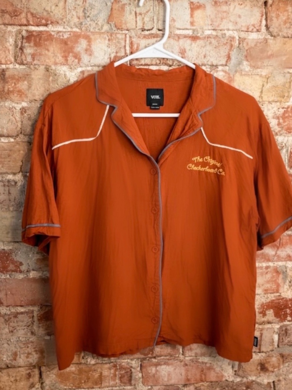 Vans Burnt Orange Western Style Bowling Shirt